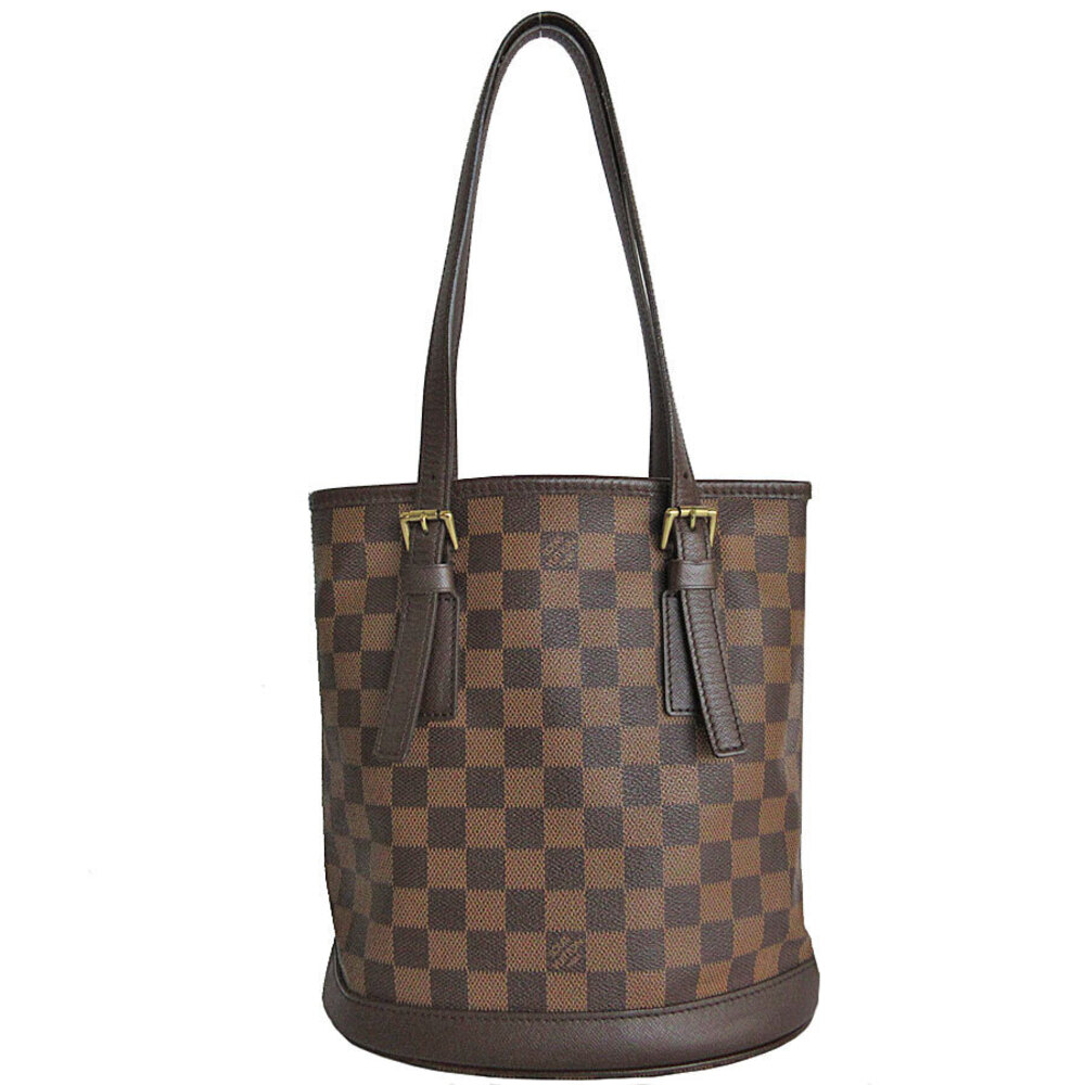Louis Vuitton Brown Damier Ebene Canvas Bag Mare Gold Brown Shoulder